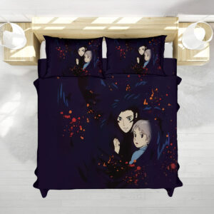 Howl & Sophie Night Escape Art Studio Ghibli Bedding Set