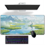 Howl’s Moving Castle Lake Reflection Scenic XXL Desk Mat