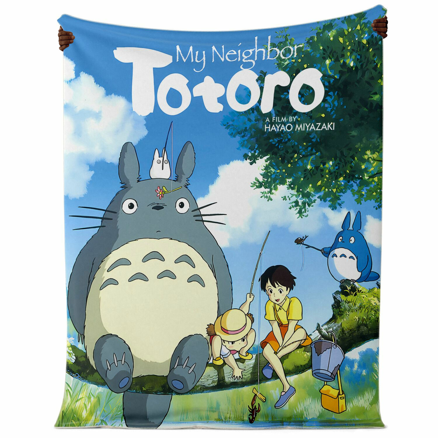 My Neighbor Totoro Classic Scene Sherpa-Style Blanket 4 My Neighbor Totoro Classic Scene Sherpa-Style Blanket - Image 4