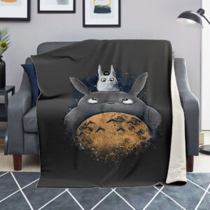 Studio Ghibli Totoro & Chibi Totoro Cozy Sherpa-Style Blanket
