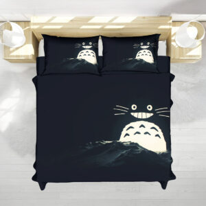 Totoro Night Glow Bed Set – Cute Forest Spirit Studio Ghibli Bedding