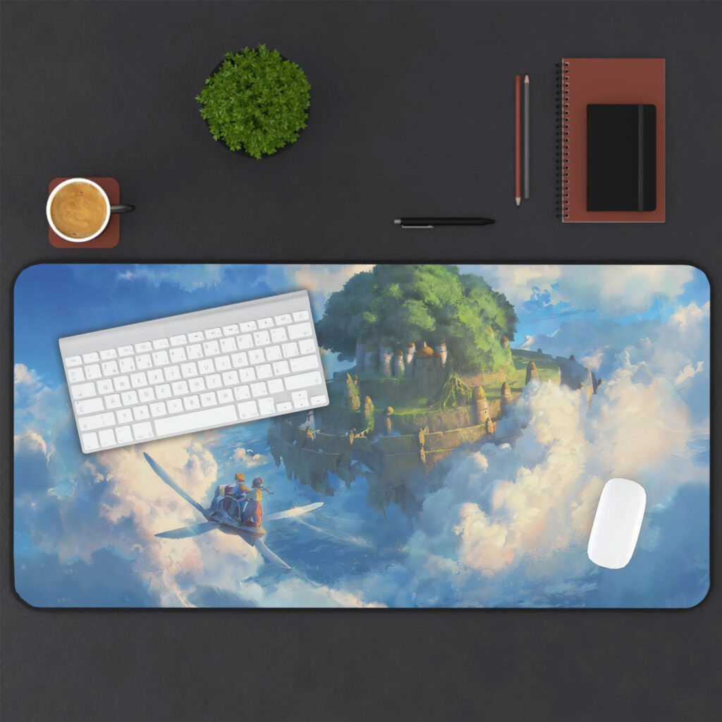 Castle in the Sky Floating Island Adventure Mouse Pad 1
