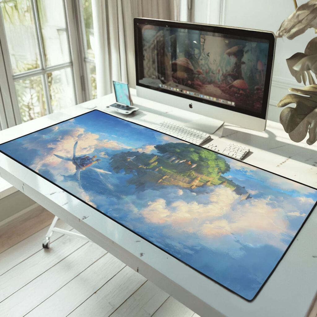 Castle in the Sky Floating Island Adventure Mouse Pad 3