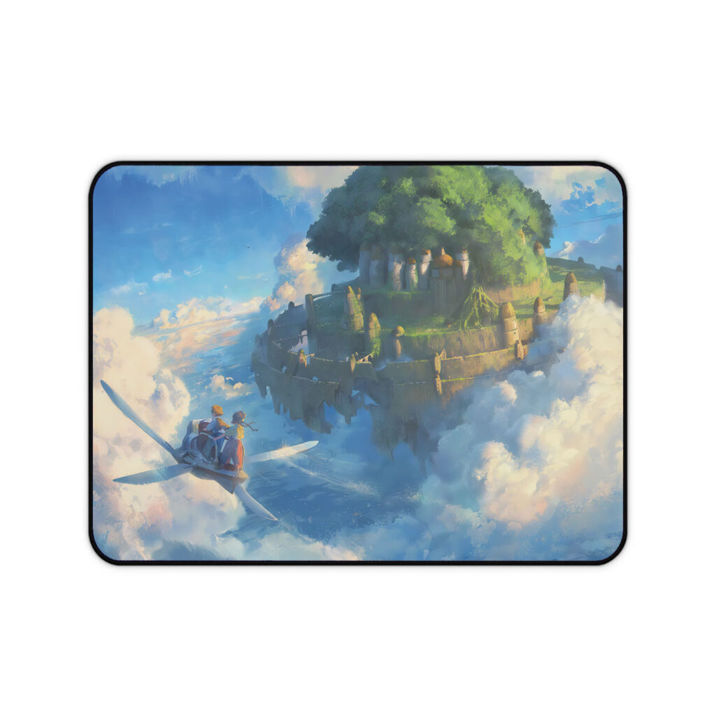 Castle in the Sky Floating Island Adventure Mouse Pad a