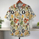 Ghibli Characters Cream All-Over Pattern Hawaiian Shirt