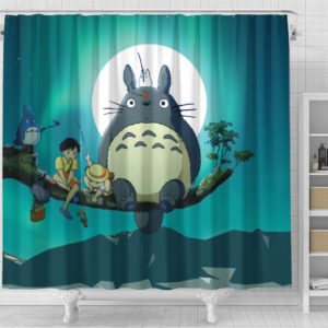 My Neighbor Totoro Moonlit Forest Shower Curtain