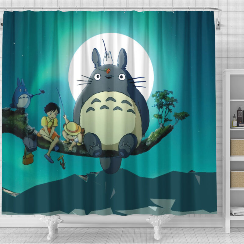 My Neighbor Totoro Moonlit Forest Shower Curtain 3