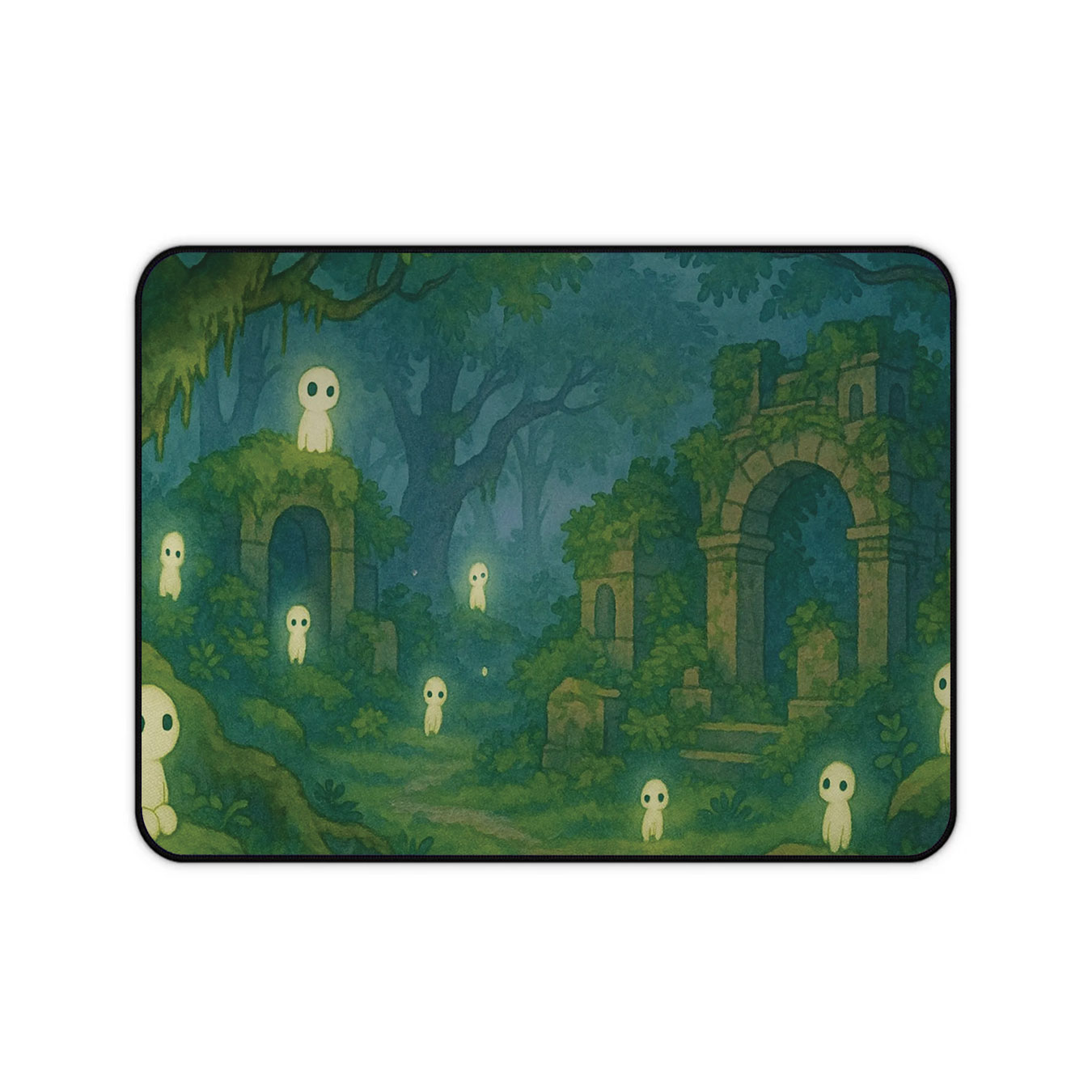 Princess Mononoke Kodama Forest Ruins Desk Mat - Studio Ghibli Mouse Pad 3 Princess Mononoke Kodama Forest Ruins Desk Mat - Studio Ghibli Mouse Pad - Image 3