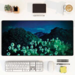 Princess Mononoke Kodama Night Forest Desk Mat