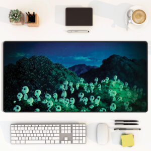 Princess Mononoke Kodama Night Forest Desk Mat
