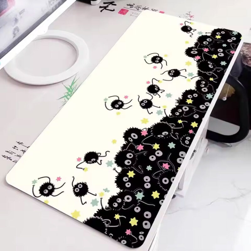 Soot Sprite Cute Anime Desk Mat Minimal Gaming Mouse Pad 2