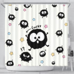 Soot Sprites Lucky Star Ghibli Shower Curtain