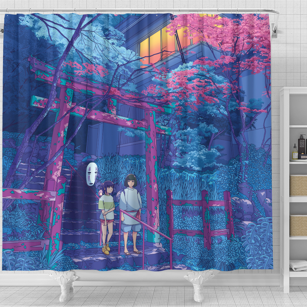 Spirited Away Shower Curtain Anime Bathroom Set 5 Spirited Away Shower Curtain Anime Bathroom Set - Image 5