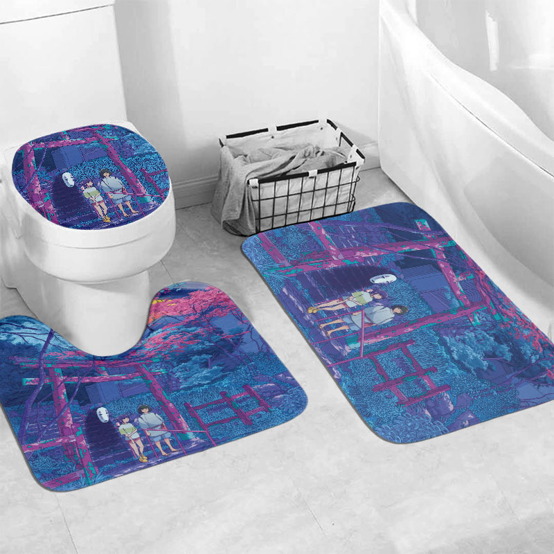 Spirited Away Shower Curtain Anime Bathroom Set 4 Spirited Away Shower Curtain Anime Bathroom Set - Image 4