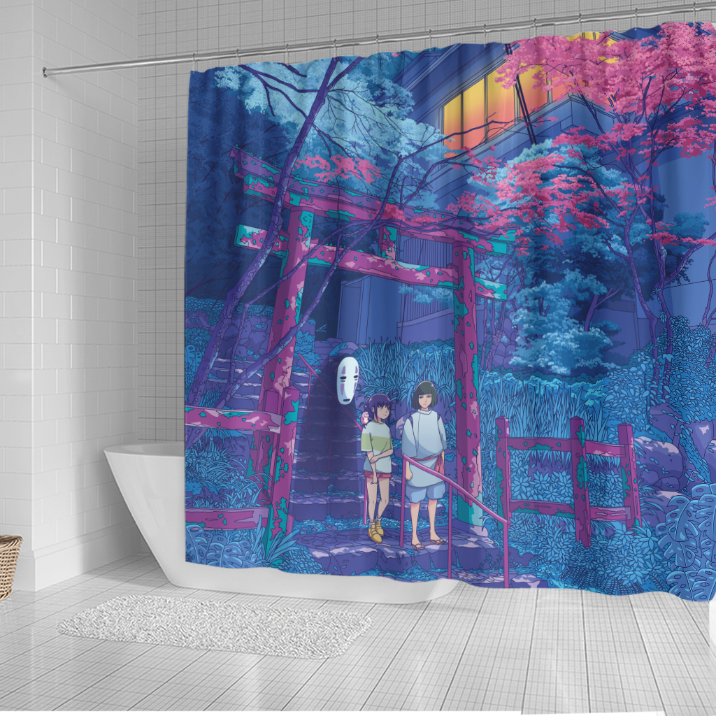 Spirited Away Shower Curtain Anime Bathroom Set 2 Spirited Away Shower Curtain Anime Bathroom Set - Image 2