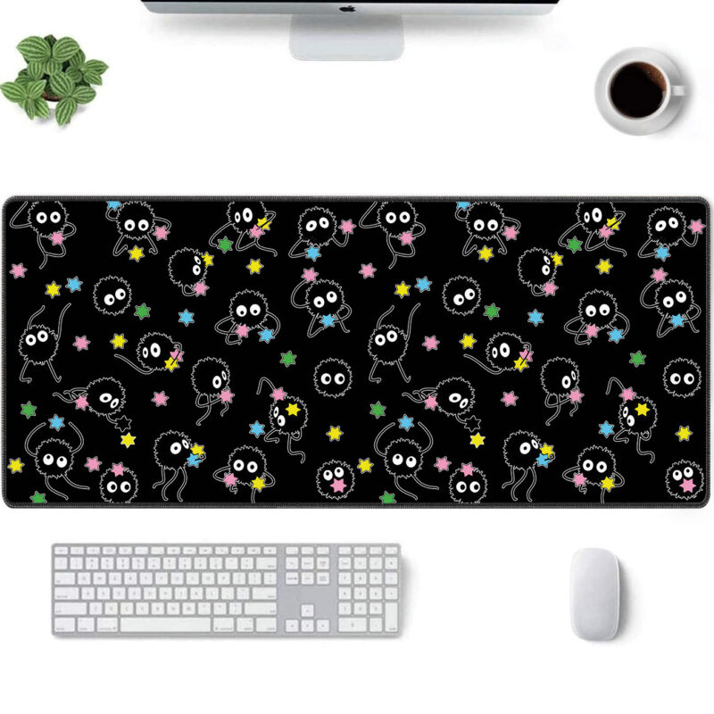 Spirited Away Soot Sprites Candy Pattern Desk Mat 5