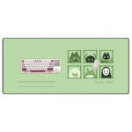 Studio Ghibli Green Stamp Characters Desk Mat