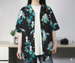 Studio Ghibli Kodama Forest Spirit Black Hawaiian Shirt