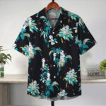 Studio Ghibli Kodama Forest Spirit Black Hawaiian Shirt