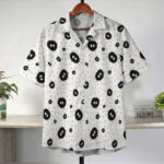 Studio Ghibli Soot Sprites White Polka Dot Hawaiian Shirt