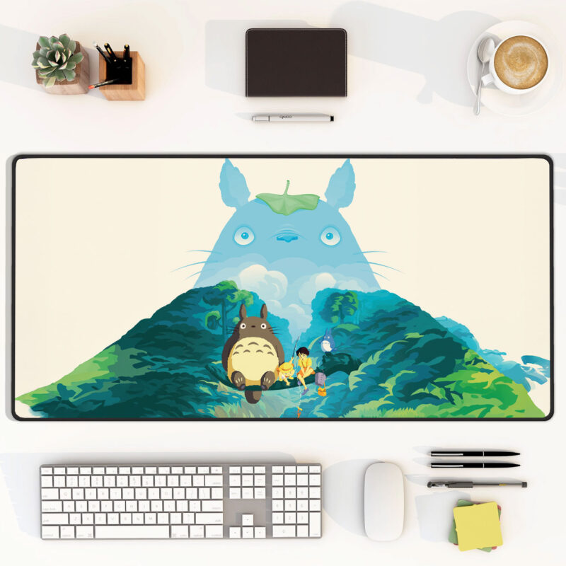Totoro Forest Adventure Large Gaming Desk Mat 4