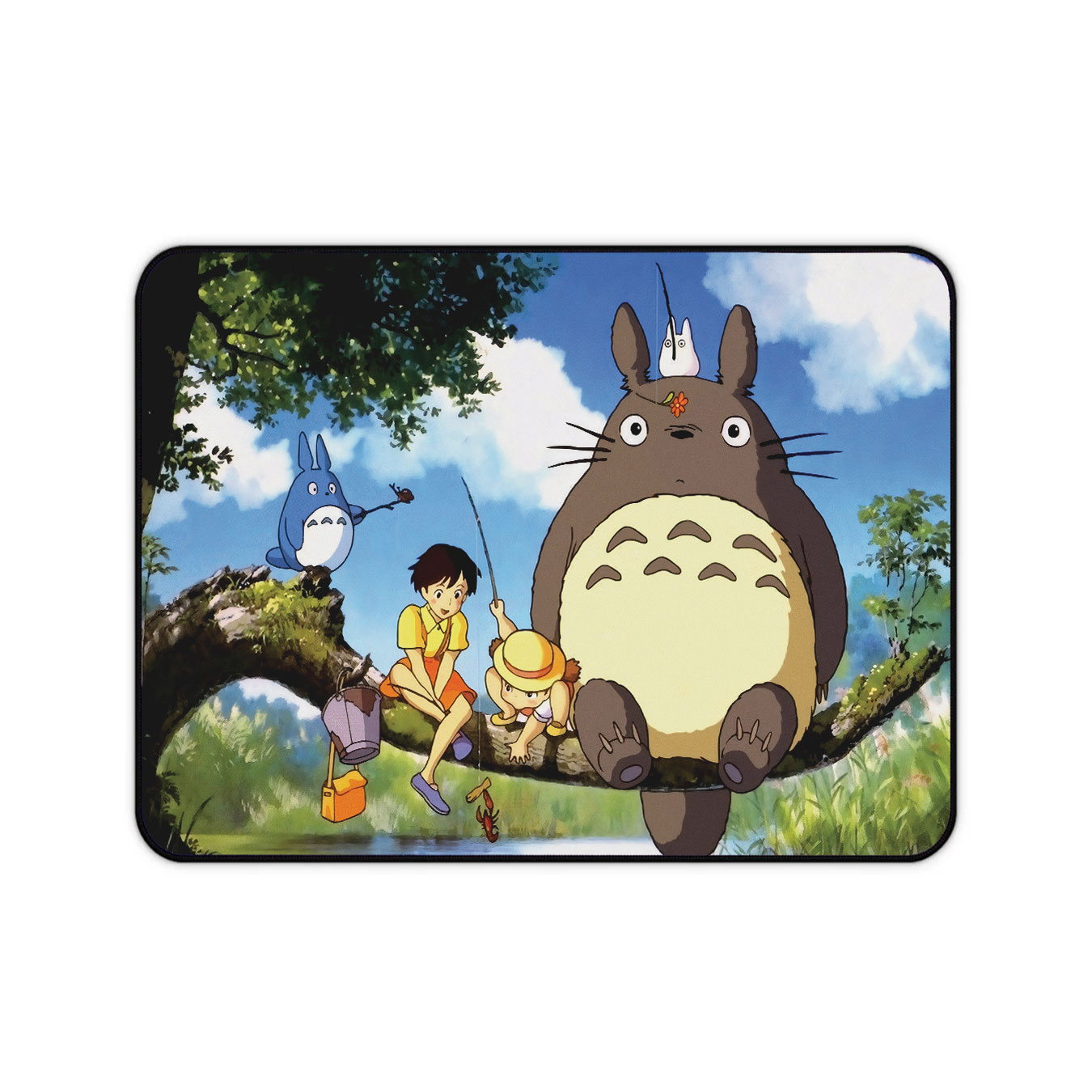 Totoro Forest Fishing Scene Desk Mat – Studio Ghibli Anime Mouse Pad 5 Totoro Forest Fishing Scene Desk Mat – Studio Ghibli Anime Mouse Pad - Image 5