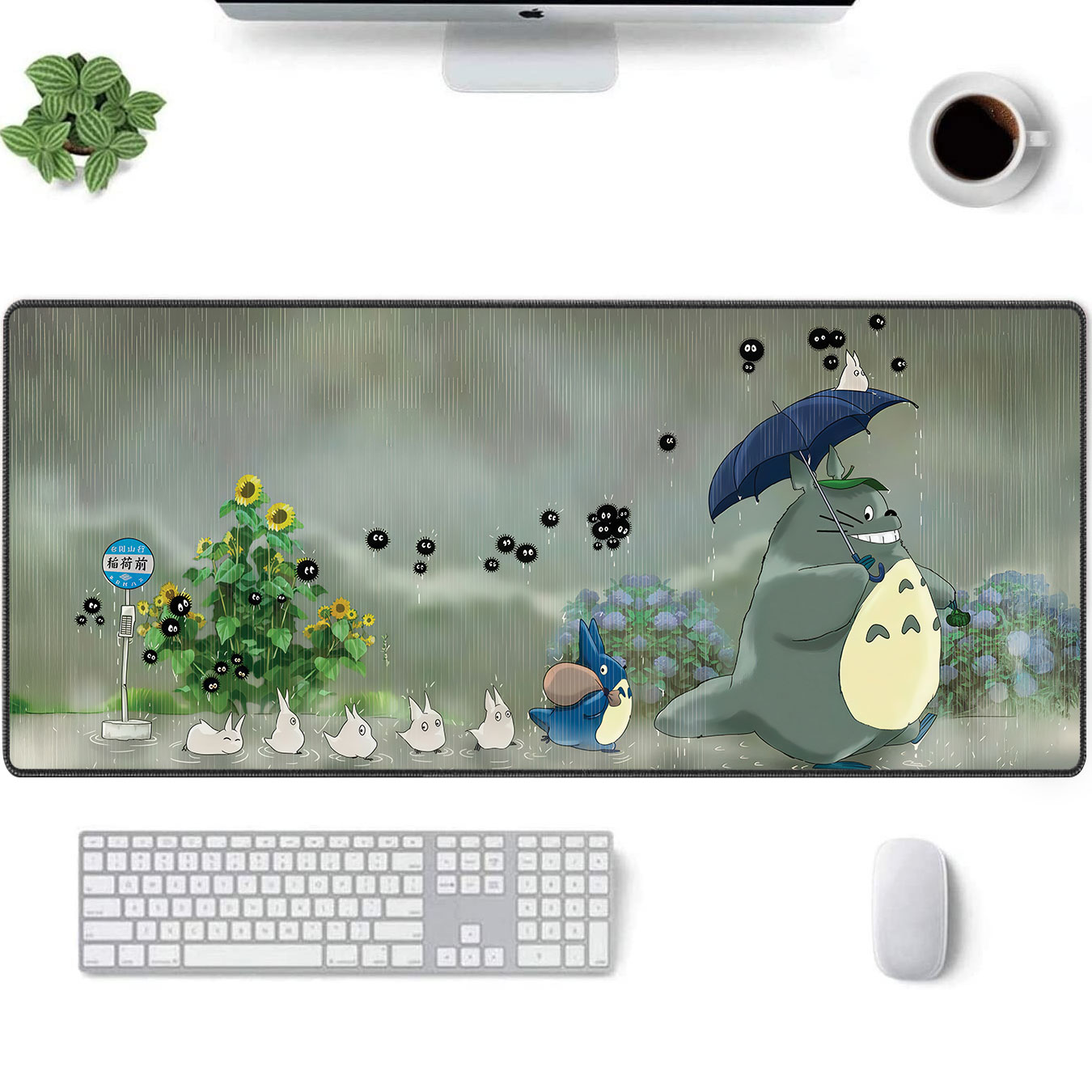 Totoro Rainy Day Parade Desk Mat - Studio Ghibli Mouse Pad 1 Totoro Rainy Day Parade Desk Mat - Studio Ghibli Mouse Pad
