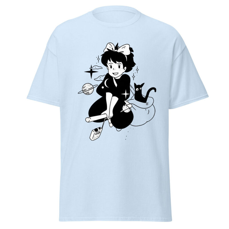 Kikis Delivery Service Black White Design T Shirt 9
