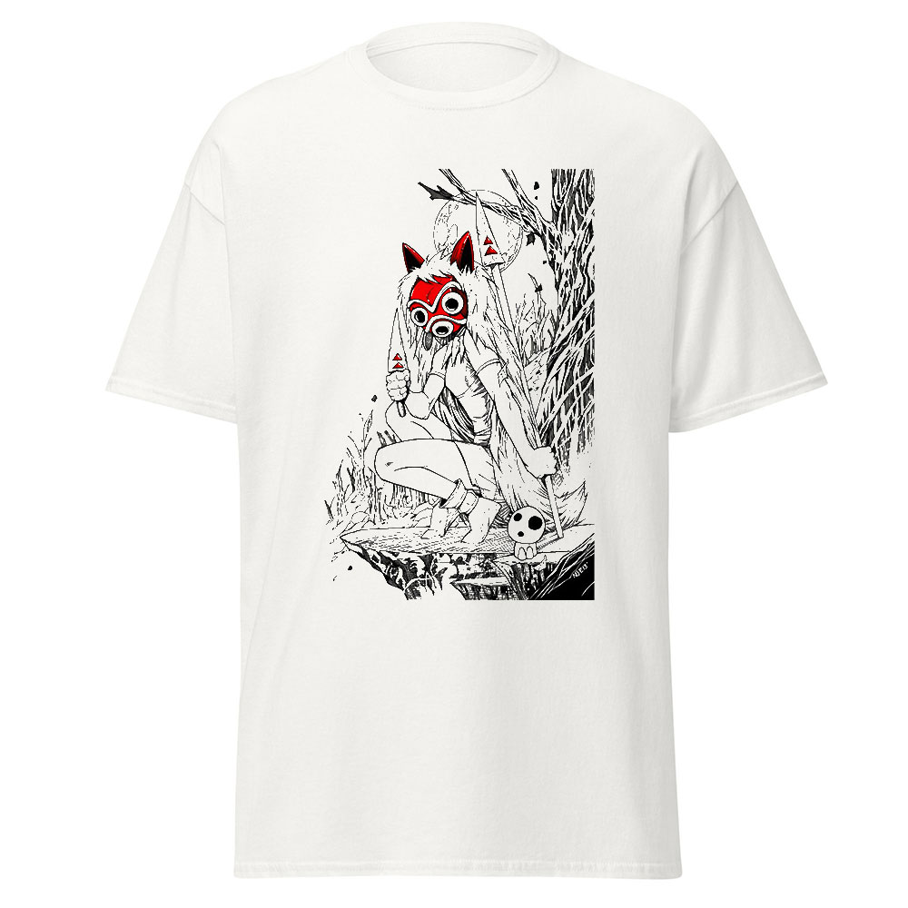 Princess Mononoke Dark Forest Art T Shirt 2 Princess Mononoke Dark Forest Art T Shirt - Image 2