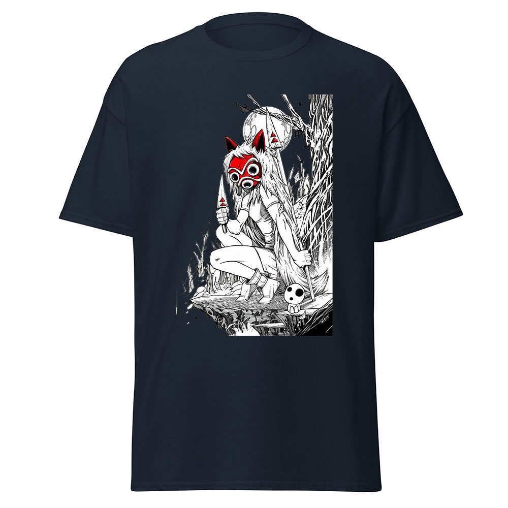 Princess Mononoke Dark Forest Art T Shirt 4 Princess Mononoke Dark Forest Art T Shirt - Image 4