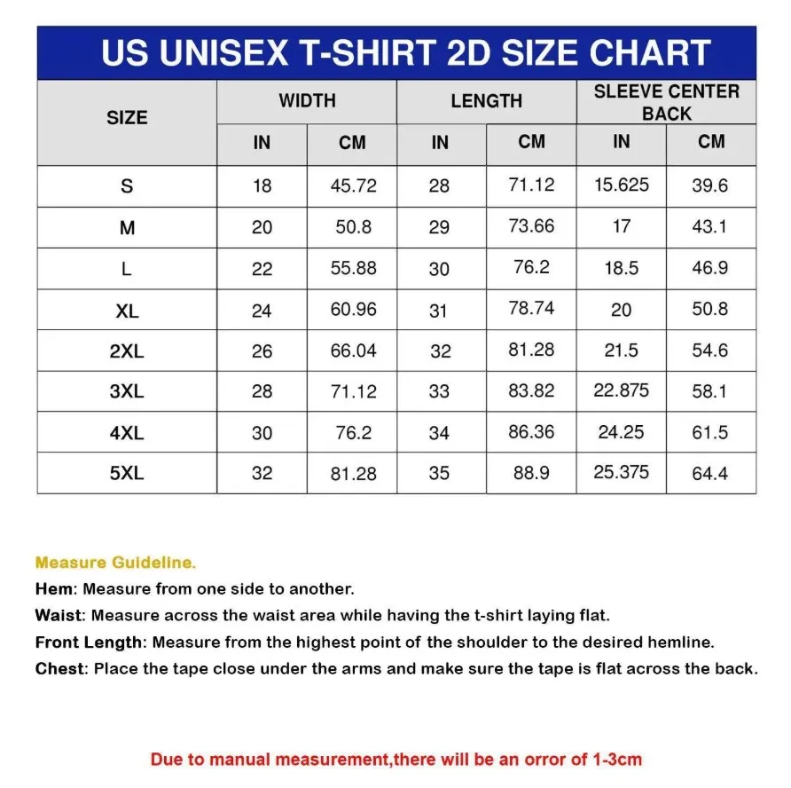 Size Chart T Shirt Ghibli Nest