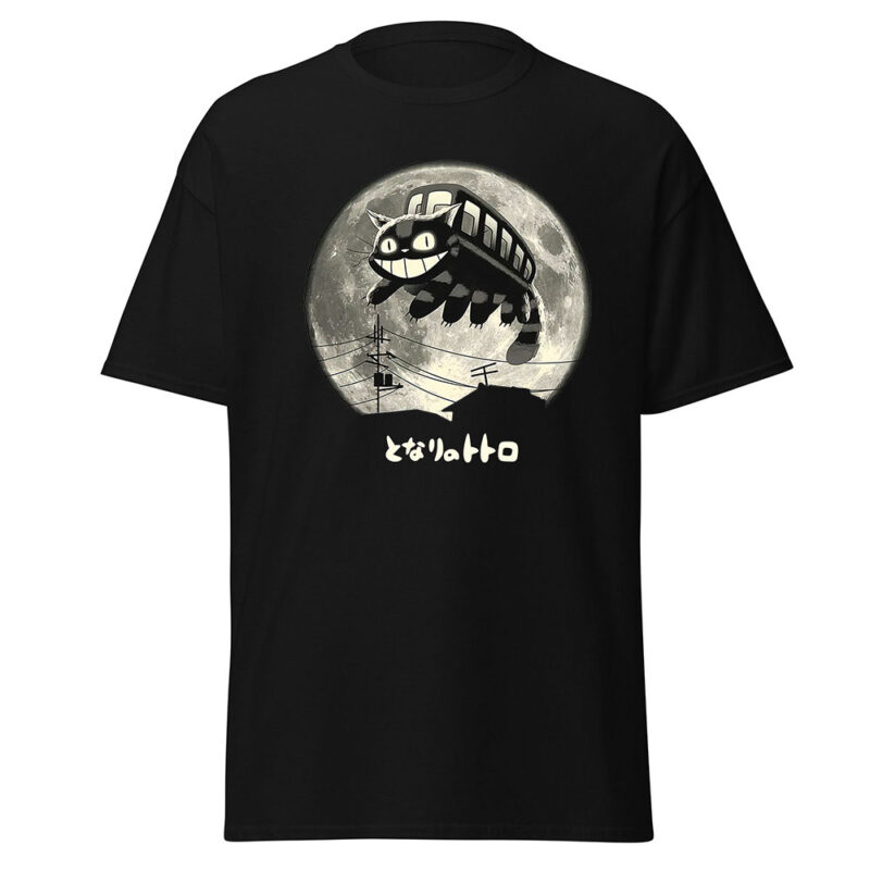 Studio Ghibli Catbus Moon Graphic T Shirt 2