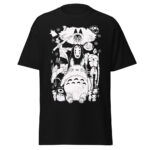 Studio Ghibli Characters Grey Collage T Shirt