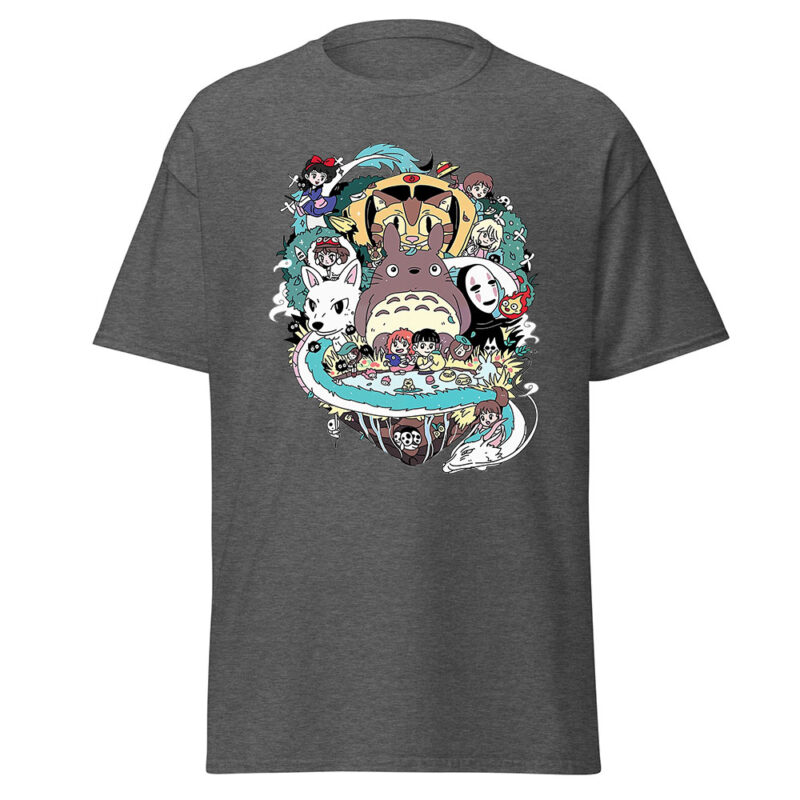 Studio Ghibli Characters Grid Graphic T Shirts 16