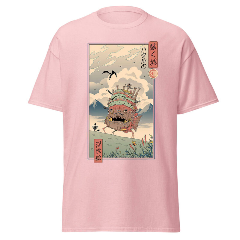 Studio Ghibli Howl Moving Castle Ukiyo e Style T Shirts 8