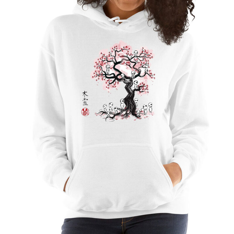 Studio Ghibli Kodama Blossom Tree Hoodie 2