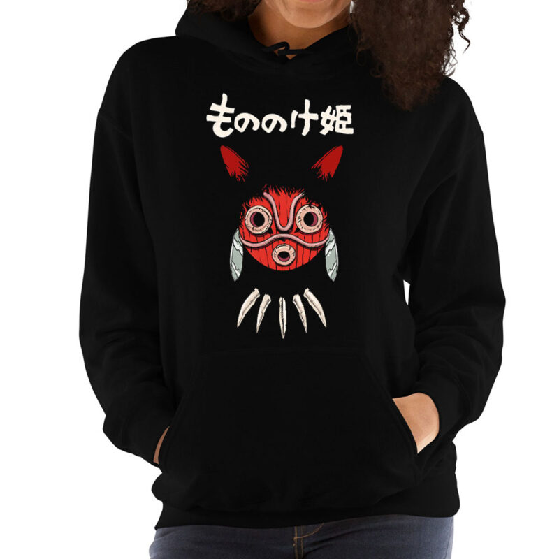Studio Ghibli Mononoke Mask Graphic Hoodie 2