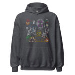 Studio Ghibli Neon Characters Hoodie