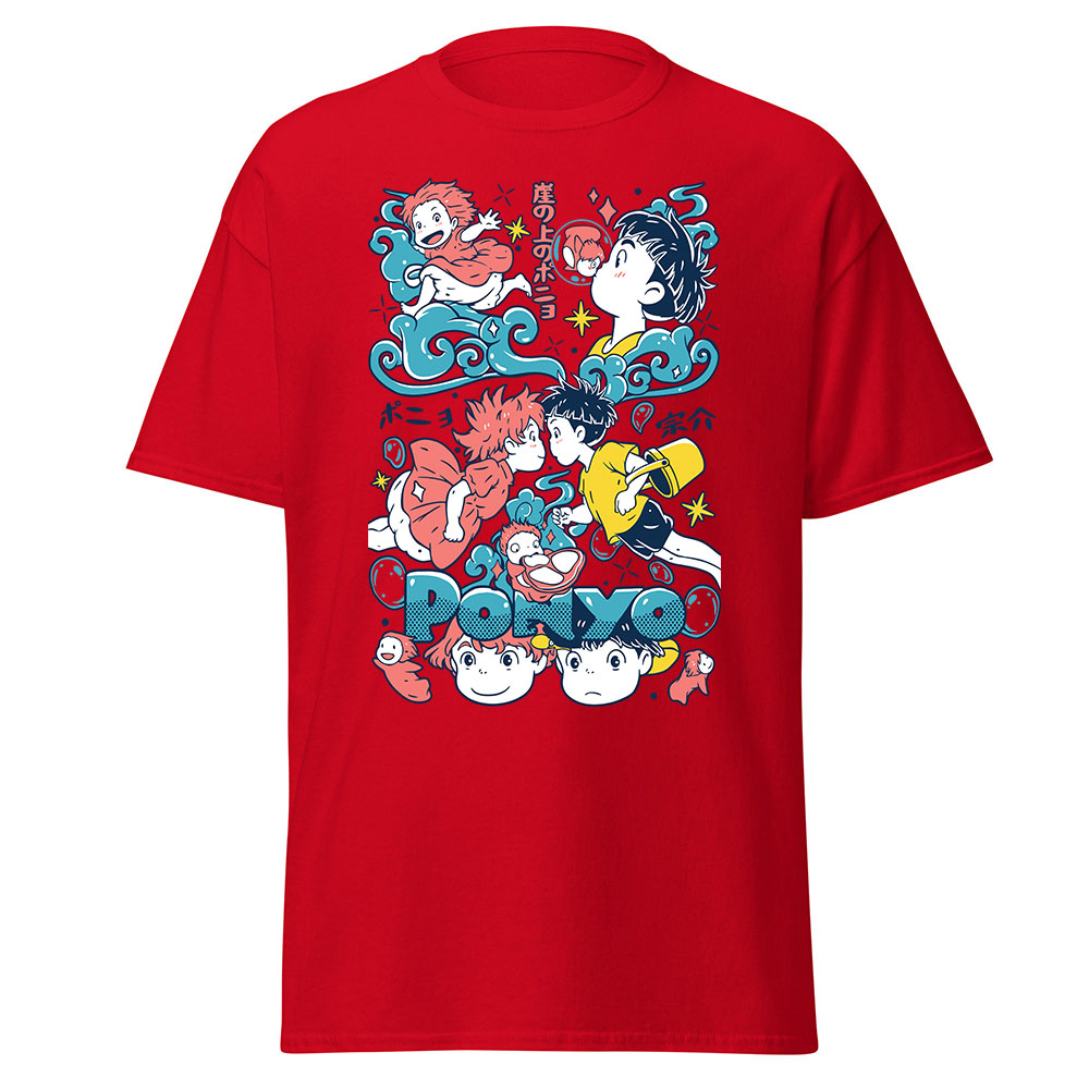 Studio Ghibli Ponyo Playful Characters Graphic T Shirt 10