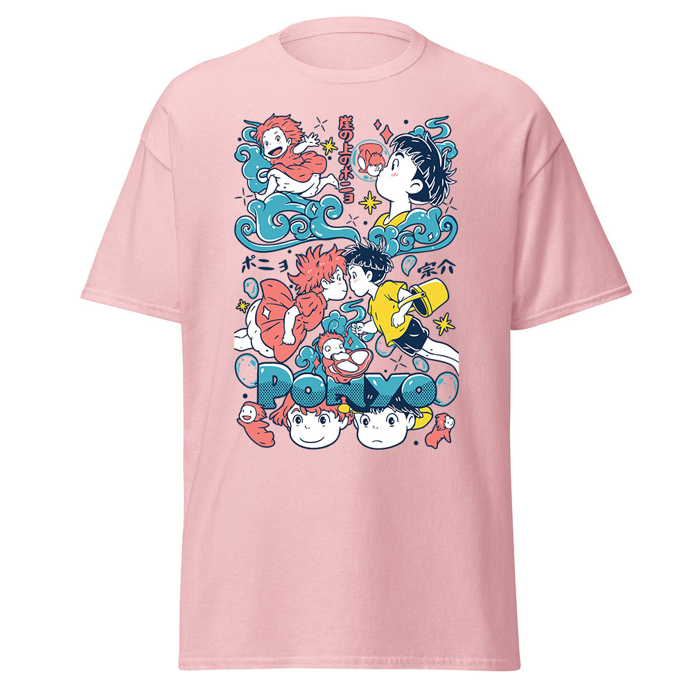 Studio Ghibli Ponyo Playful Characters Graphic T Shirt 8