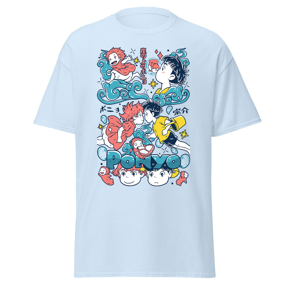 Studio Ghibli Ponyo Playful Characters Graphic T Shirt 9