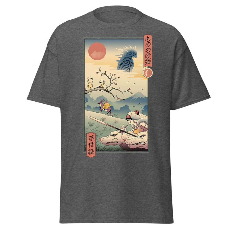 Studio Ghibli Princess Mononoke Japanese Poster T Shirts 6