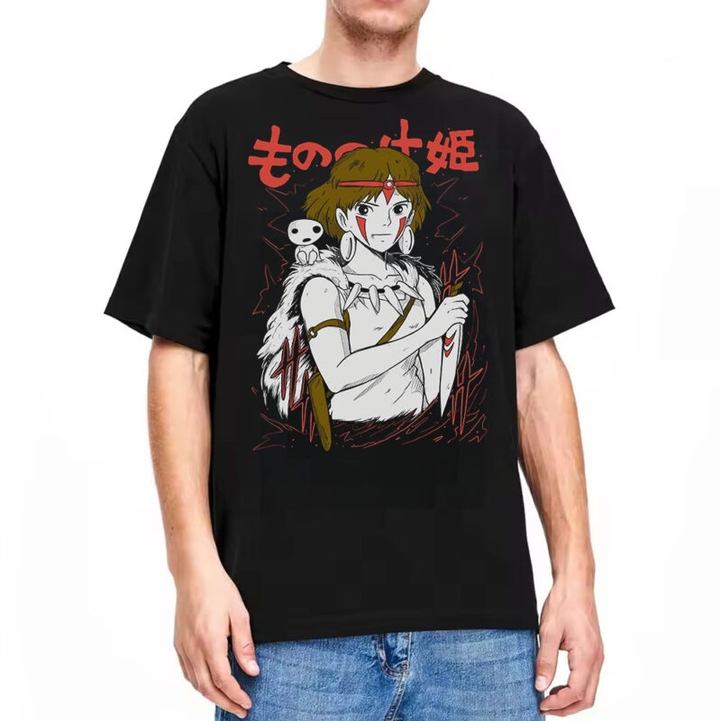 Studio Ghibli Princess Mononoke Warrior Spirit T Shirt 3