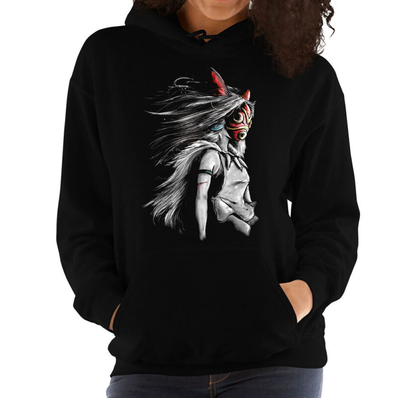 Studio Ghibli San Red Mask Portrait Hoodie 1