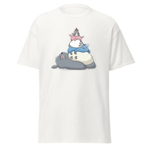 Studio Ghibli Sleeping Totoro Stack Friends T Shirt