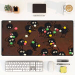 Studio Ghibli Susuwatari Desk Mat Extended Mouse Pad