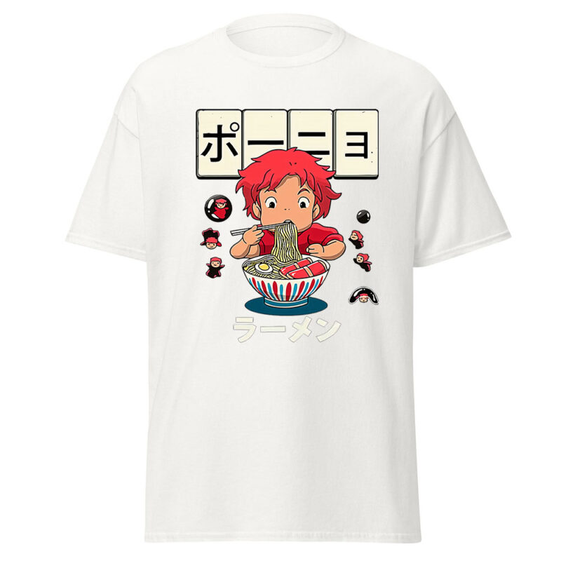 Studio Ghibli T Shirts Ponyo Ramen Graphic Tee 3
