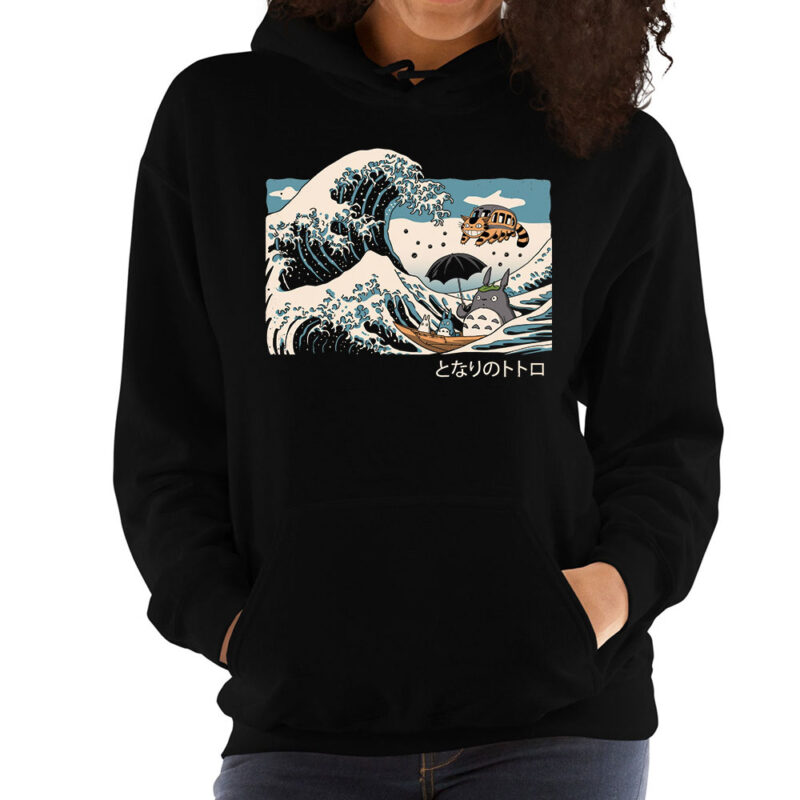 Studio Ghibli Totoro Great Wave Hoodie 2