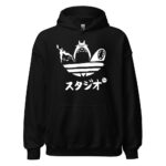 Studio Ghibli Totoro Calcifer No Face Minimal Logo Hoodie