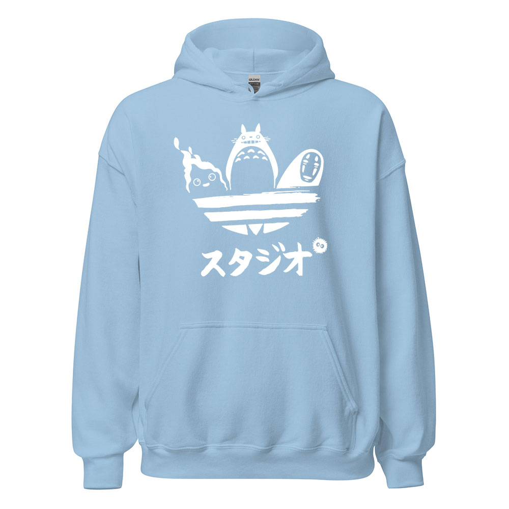 Totoro Calcifer No Face Minimal Logo Hoodie 6